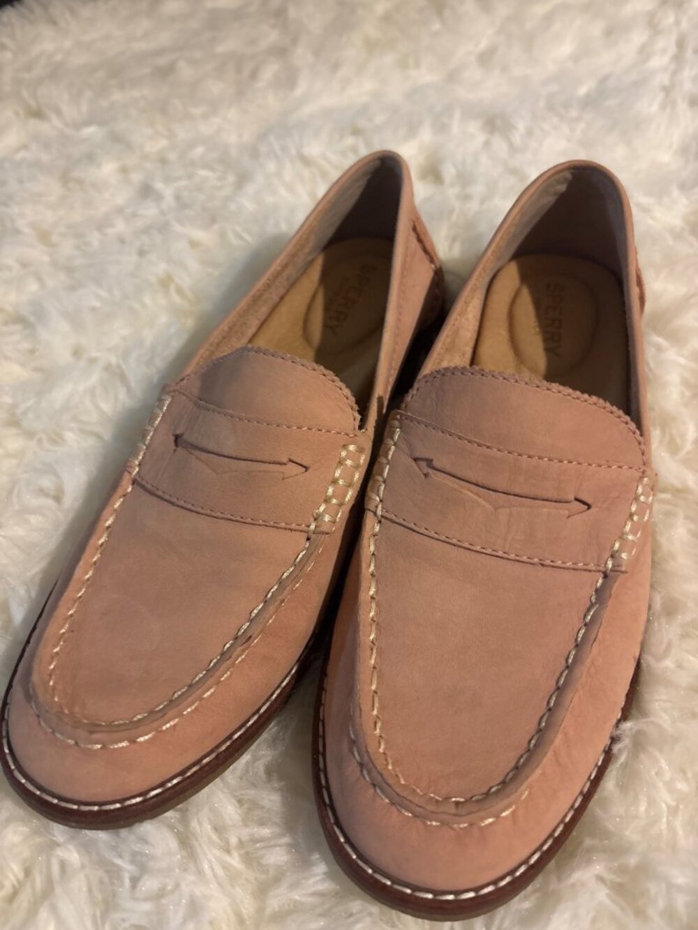 Sperry Top-Sider Women's Size 7M Brown Leather Penny Loafers Slip-On Shoes - Picture 10 of 14